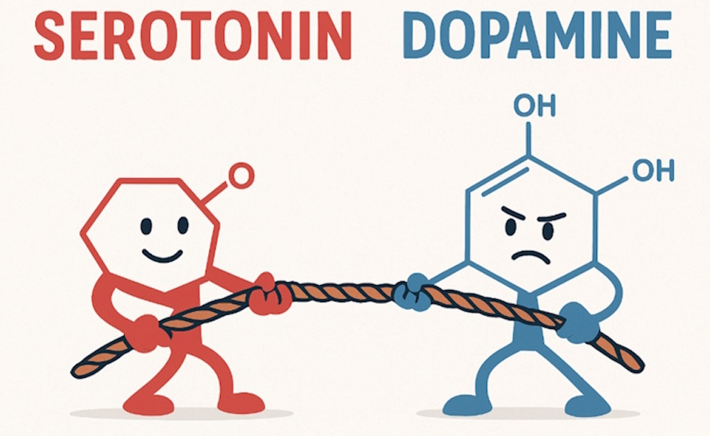 Serotonin vs. Dopamine: neurochemistry in fitness and performance